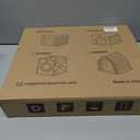 Apasiri Cat House Scratch-Resistant: Indoor Warm Enclosed Felt Bed Cave with Hanging Ball Toy, No-Tool Assembly Hideaway for Anxious Cats & Kittens, 13.4x13.4x9.85 Inch Interior (Beige1)