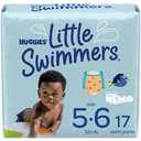 Huggies Little Swimmers Disposable Swim Diapers, Size 5-6 (32+ lbs), 17 Ct