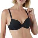 Maidenform Women's Demi Underwire Bra, One Fab Fit Lightly Padded Bras for Women, Convertible Straps
(34C, Black)