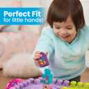 MEGA BLOKS First Builders Toddler Blocks Toy, Build n Learn Portable Activity Table with 30 Pieces and Built-In Storage, Pink, Kids Ages 1+ Years  40.64 Cm X 13.34 Cm X 60.96 Cm