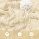 15 Pack Ivory Cheesecloth Table Runner 17 x 108 inch Cheese Cloth Table Runners 9ft Ivory Table Runner Rustic Romantic Sheer Gauze Runner for Wedding Party Baby Shower Table Decoration