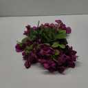 Fake Hibiscus Artificial Flowers for Outdoors Spring Summer Decoration, 6 Bundles Silk Hibiscus Flowers Bouquet UV Resistant Look Real Faux Plants for Outside Planter Front Door Porch Balcony, Fuchsia