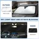 Windshield Sun Shade Custom Fit Hyundai Elantra 2017-2020 Foldable Sunshade Double Layer Windshield Cover Window Shade Sun Protector Sun Visor Accessories