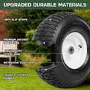 Taifa 15x6.00-6 Rubber Pneumatic Tires and Air Wheels, 2 PCS Replacement with 3/4" Bearings, Inflated Wheel for Garden Carts,Pressure Washers, Wheelbarrows,Lawn Mower,Hand Trucks etc.