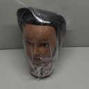 Mannequin Head 100% Real Hair,14-16 Braiding Mannequin Head with Stand&Table Clamp,Real Hair Cosmetology Manikin Head with Mannequin Head Stand (dark gray)