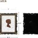 AELS 8x10 Inch Vintage Picture Frame, Elegant Antique Photo Frames with Glass Front, Photo Display, Tabletop Wall Hanging, Gift Ideas, Gold and Black
