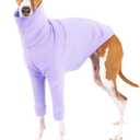 Dog Fleece Sweater Turtleneck Long Sleeve Pullover Sweatshirt Warm Puppy Clothes for Dogs (XX-Large, Purple)