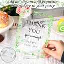 gisgfim 6 Pcs Eucalyptus Baby Shower Table Decorations Greenery Baby Shower Acrylic Sign Thank You Sign Centerpieces with Stand Wedding Birthday Party Decorations Favors for Guests Gift 5 x 7in