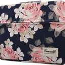 Canvaslife White Rose Laptop Sleeve 15 Inch 15 Case and 15.6 Laptop Bag