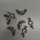 MewuDecor 3/8-16 Wing Nuts, Stainless Steel 18-8 (304), Parts Hurrican Screws Hand Twist Tighten Ear Butterfly Nut, 10 PCS