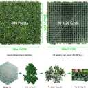 Bybeton 24Pcs 20"x20" (Total Covers 66.7 Sq. Ft.) Grass Wall Panels, Ultra-Dense 4-Layer Faux Greenery Backdrop, Flame Retardant & UV-Protected Hedge for Indoor Outdoor Decor, Party, Spring Decor