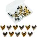 20 Pcs Heart Push Pins,Cute Push Pins for Bulletin Board Silvery&Gold Push Pin for Cork Board Heart Decorative Thumb Tacks for Wall Home Office Classroom Decor Cute Thumbtacks