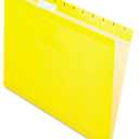 Pendaflex Reinforced Hanging File Folders, Letter Size, Yellow, 1/5 Cut, 25/BX (4152 1/5 YEL)