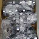 33mm Chrome Lug Nut Covers Push On,ABS Chrome Plastic Push-on Bullet Flanged Lug Nut Covers for Semi Trucks, Pack of 20