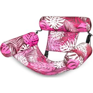 Sloosh Pool Floats Chairs Adult,Inflatable Pool Lounge,Plant Pattern Floating Mat Hammock,Blow up Water Chairs Noodles rafts for Party Summer Water Beach Fun