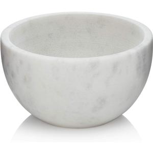 Beau Brummell The Original Marble Shaving Soap Bowl Handmade from 100% Natural Marble with Interior Grooves for Maximum Lather | Heat Retaining Stone Provides a Luxurious Hot Shave Experience