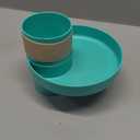 Travel Tray Round, USA Made Easily Convert Your existing Cup Holder to a Tray and Cup Holder for use in a Car Seat, Booster, Stroller, Golf Cart and Anywhere You Have a Cup Holder! Teal