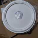 EIFHYT Molded Nylon Ceiling Medallion for Light Fixtures and Ceiling Fans 16"OD x 4"ID x 3/4"P (Fits Canopies up to 12-3/8") White