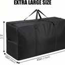 66 Gallon Extra Large Storage Bags, XXL Moving Bags with Zippers & Side Handles, Jumbo Big Storage Totes for Moving & Space-Saving Organization (Black, 66 Gallon, 1 Pack)