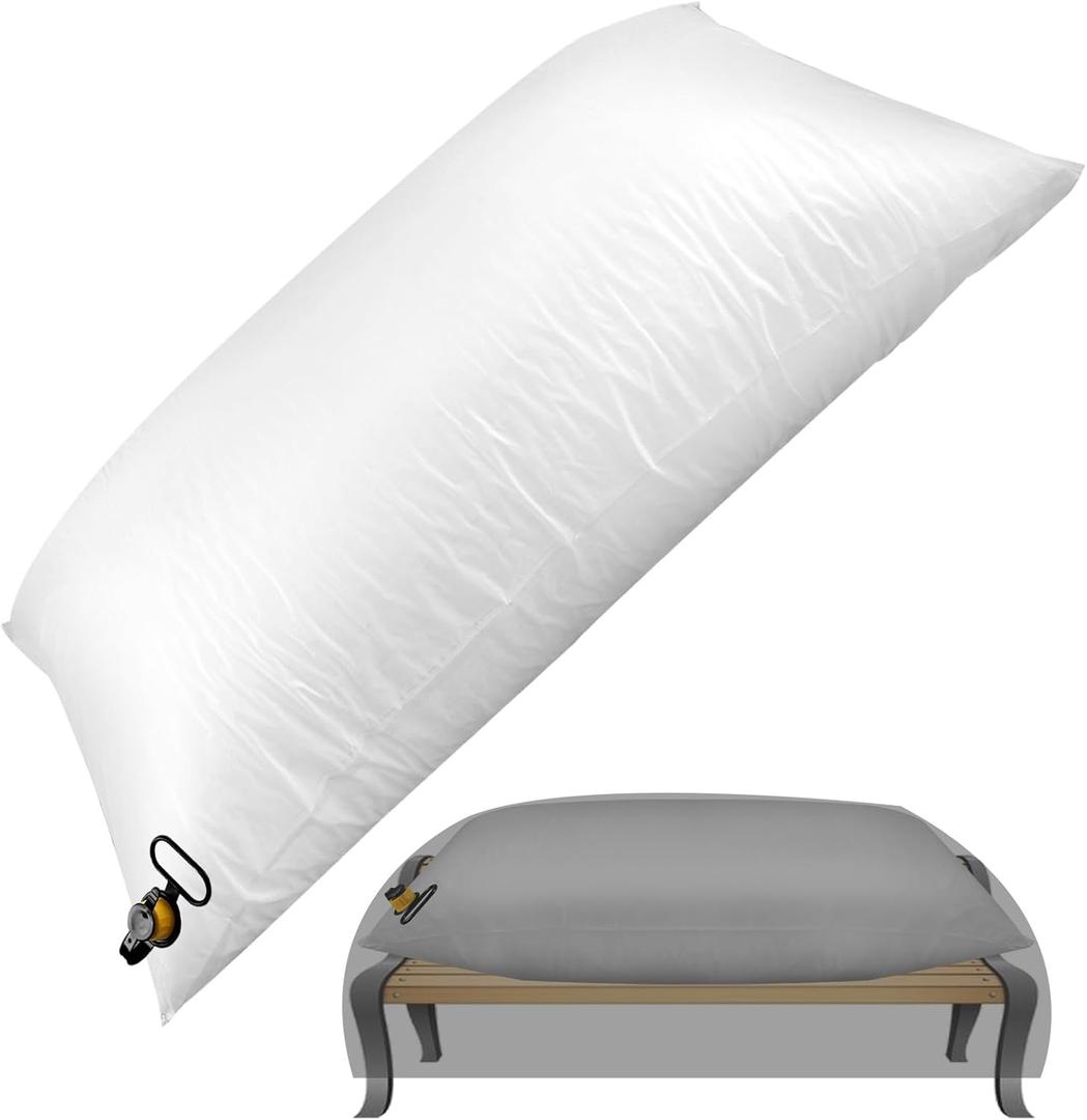 87 39 Inch Patio Furniture Cover Airbag, Rectangle Inflatable Patio Table Cover Air Pillow Winterizing Kit, Outdoor Furniture Covers Waterproof Prevents Leaves, Water and Snow Pooling