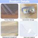 2 x 30 Pack Dollar Bill Protector Sleeves,Waterproof Scratch-Resistant Top-Load Dollar Bill Holders for Collectors Hard Plastic Display Cases,Organizer for Collectors