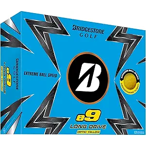Bridgestone Golf 2023 e9 Long Drive Yellow Golf Balls 6 PCS