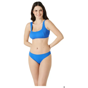 Blue Queen Women's 2 Piece Bikini Set High Cut Swimsuit Athletic Sporty High Waist Bathing Suit Bright Blue XL
