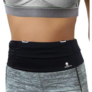 Universal One Size Waist Pack, Black, Water Resistant, Secure Pockets, Comfortable Design