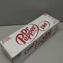 Diet Dr Pepper Soda, 12 fl oz cans, pack of 12 (EXP 03/02/26)