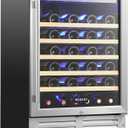 BODEGACOOLER 24 Inch Single Zone Wine Fridge, 41℉ to 72℉, Holds 52 Bottles, 24 inch wide