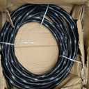 Solid Indoor 6/3 Type NM-B Pure Copper Cable 125FT, Black, 6 AWG 3 Conductors with Ground Wire