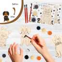 Dog Party Favors 24 Pcs Dog Themed Wooden Painting Craft Kits Dog Birthday Party Decorations Dog Party Supplies Return Gifts For Dog Goodie Bags Stuffers