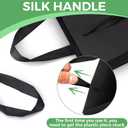 MOXARYSU Black Gift Bags With Handles: 12.5x4.5x11 Inch 50pcs Large Paper Gags Bulk For Party Shopping Birthday Wedding (50)