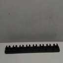 1 Pack Wooden Golf Club Holder Wall Mount 8 Clips Golf Club Rack Hanger Organizer for Wall Display Garage Putters with Screws, Grip up Type (Black)