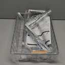 Under Sink Organizer, Stainless Steel 2 Packs 2 Tier Under Sink Organizers and Storage, Slide out Pull out Cabinet Shelf, Sliding Drawer for Kitchen Bathroom Pantry Cabinet Closet Organization Rack (Silver)