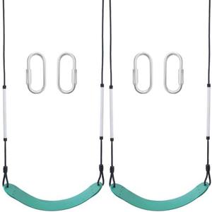 2 Pack Swing Sets, Heavy Duty Tree Swing Seat ，Support 330lb，Suitable for Backyard, Garden, Playground