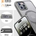 360 Rotatable Magnetic Stand for iPhone 14 pro max Case Compatible with Mag-Safe 16FT Military Drop Protection, Anti-Scratch/Fingerprint Shockproof iPhone 14 pro max Phone Case(Matte-Grey)