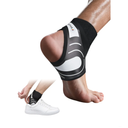 Jaffick Ankle Brace for Women Men, Featherweight Comfort with Footwear, Ankle Support Wrap for Sprains, Sports, Running, Workout, Recovery and Joint Stability, Left Foot Fit