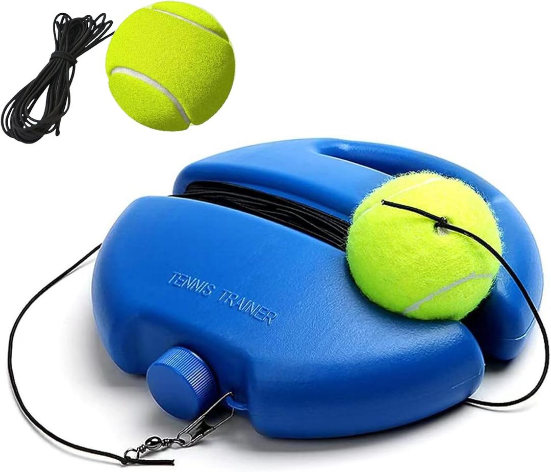 Q&F Tech Tennis Trainer Rebound Ball Set, Solo Practice Reaction Kit/Ball, Portable Self Training Tool/Device, for Beginners/Adults 