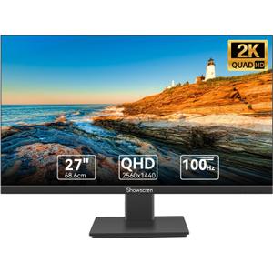 27inch PC Monitor QHD 2560 x 1440 IPS Panel, 100 Hz, 99% sRGB, Flicker-Free, USB-C DP HDMI 2K Gaming PC Monitor with Speakers