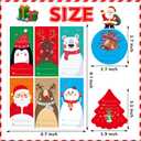 Funnlot Gift Tags Self Adhesive 236 PCS Christmas Labels for Gifts, Birthdays & Holidays - Santa Claus Stickers & Tags