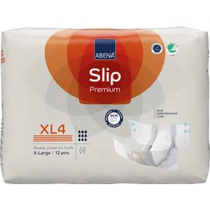Abena Slip Premium Incontinence Briefs, Level 4, Extra Large, 12 Count