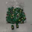 50pcs Mini Leprechaun Figurines – St. Patrick’s Day Plastic Decorations – Green Hat Gnome with Pot of Gold