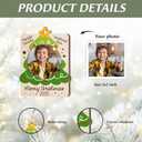 3 x Gift for Kid Ornament 2025  Merry Christmas Holiday Keepsake with Twinkle Star, Rustic Farmhouse Decoration for Family, Kids, Babys 1st Christmas, Friends & Gift Giving