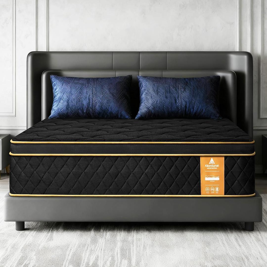 Twin Mattress 10 Inch Twin Size Mattresses in a Box Memory Foam Hybrid Twin Mattress Soft with Individual Pocket Spring for Motion Isolation, Edge Support, Medium Firm