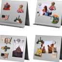 Magnetic Bulletin Board with Stand – Small Dry Erase Memo Board – Tabletop Metal Easel for Magnet Display – 10x8 Inches + 2 Magnets