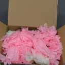 Dingion 50's Soda Shop Party Decor Pink 50's Theme Party Decorations Includes Soda Glass Straws Artificial Carnation Flowers Cherries Records Crepe Paper for Retro Decorations(6 Sets)