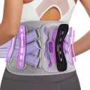 Fit Geno Back Brace for Lower Back Pain Women: Adjustable Lumbar Support Brace for Pain Relief - Breathable Waist Belt for Comfort - M