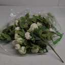 Fake Roses Artificial Flowers, 10 Pack Rose Fake Flowers for Decoration, Real Touch White Roses Bouquets Silk Flowers for Vase Centerpiece Table Wedding Party Bridal DIY Decor