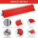 abingbos 【3PCS】Drywall Skimming Blade Set 0.5mm 32"/80cm, 0.3mm 16"/40cm 10"/25cm Skimming Blades, Stainless Steel Drywall Finishing Blades Ergonomic Z-handle for Wall Decoration and Construction